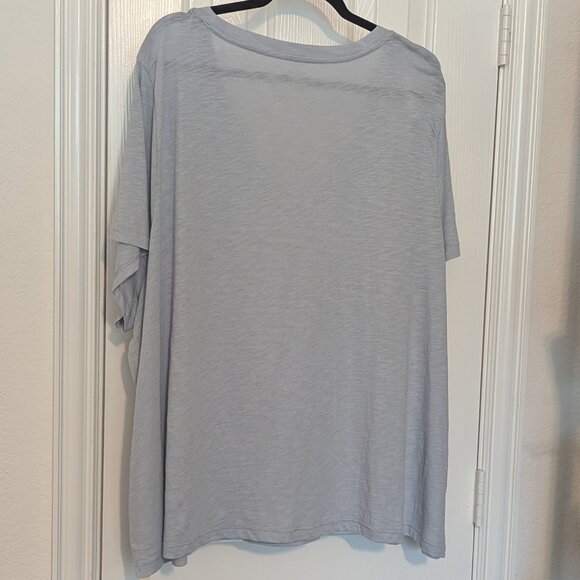 NWT Madewell Gray Blue Tee Shirt, Size 4X - Picture 2 of 9